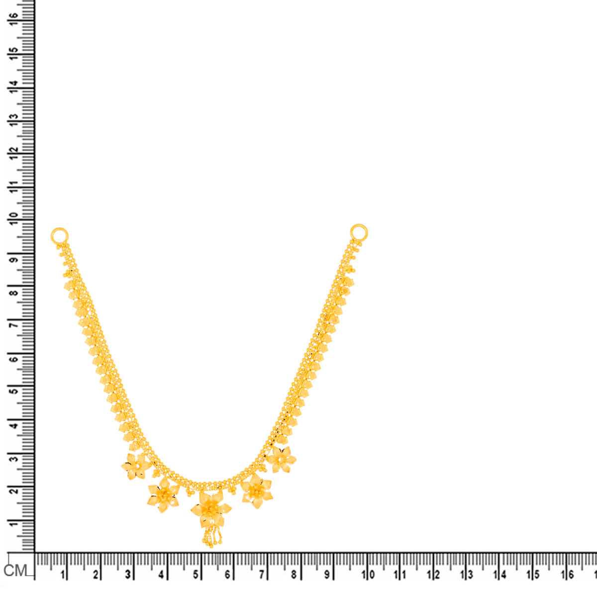 Cheerful Blossom Gold Short Necklace