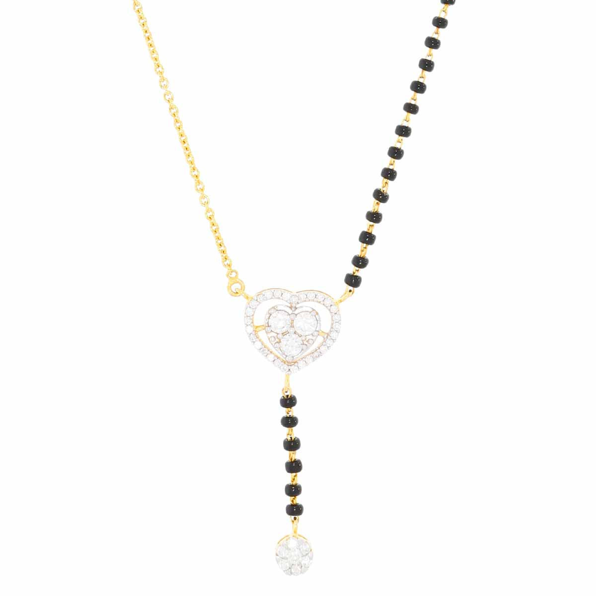Graceful Blossom Diamond Short Mangalsutra 18K