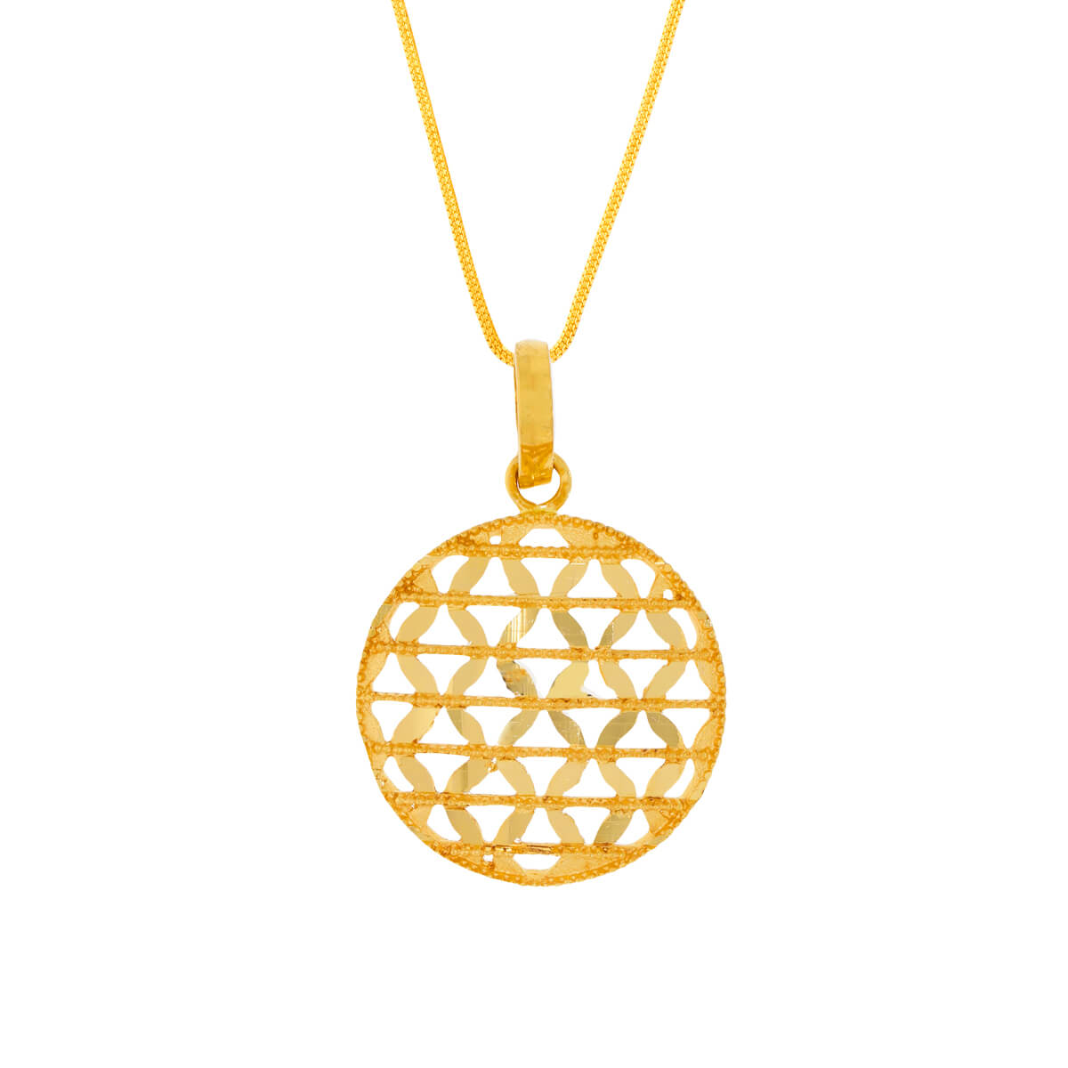 Graceful Sphere Gold Pendant