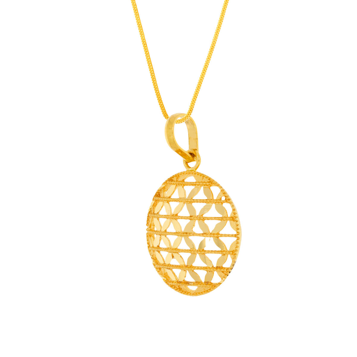 Graceful Sphere Gold Pendant