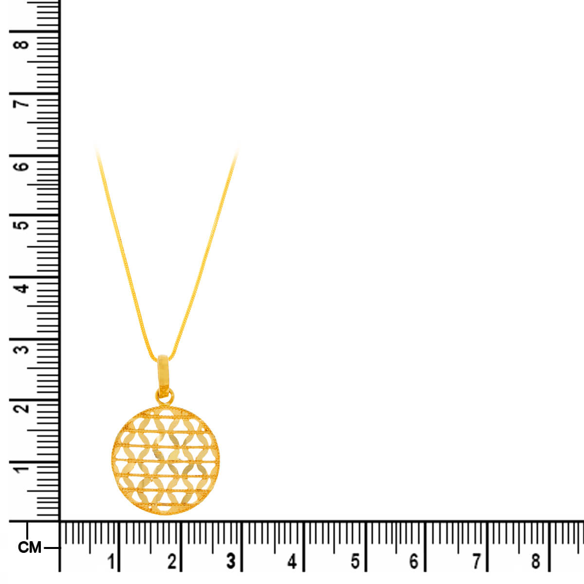 Graceful Sphere Gold Pendant