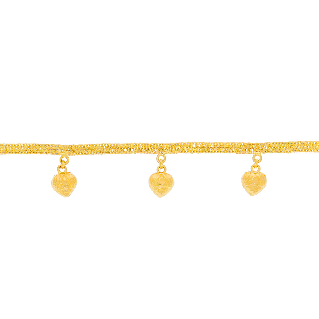 Little Hearts Gold Charm