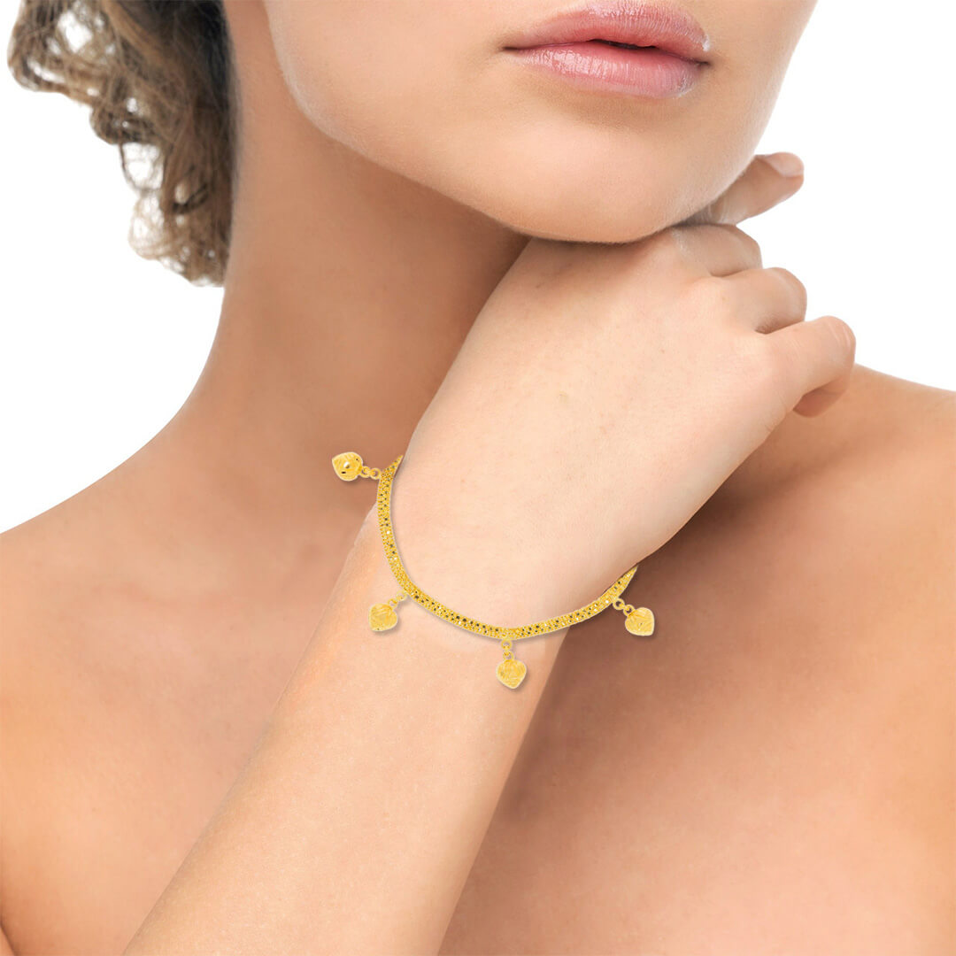 Little Hearts Gold Charm