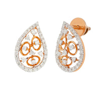 Dazzling Paisley 18K Studs