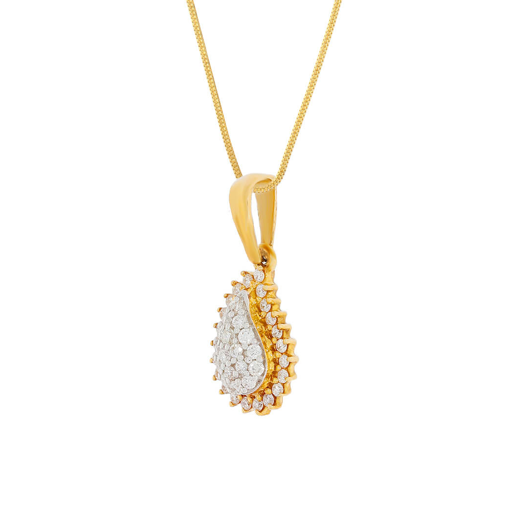 Paisley Dazzle Diamond Pendant