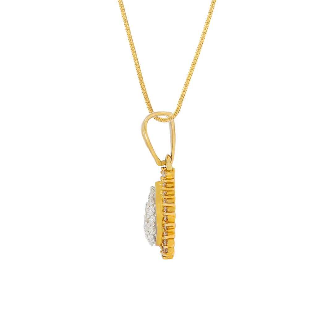 Paisley Dazzle Diamond Pendant