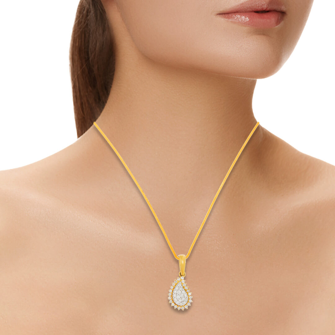 Paisley Dazzle Diamond Pendant