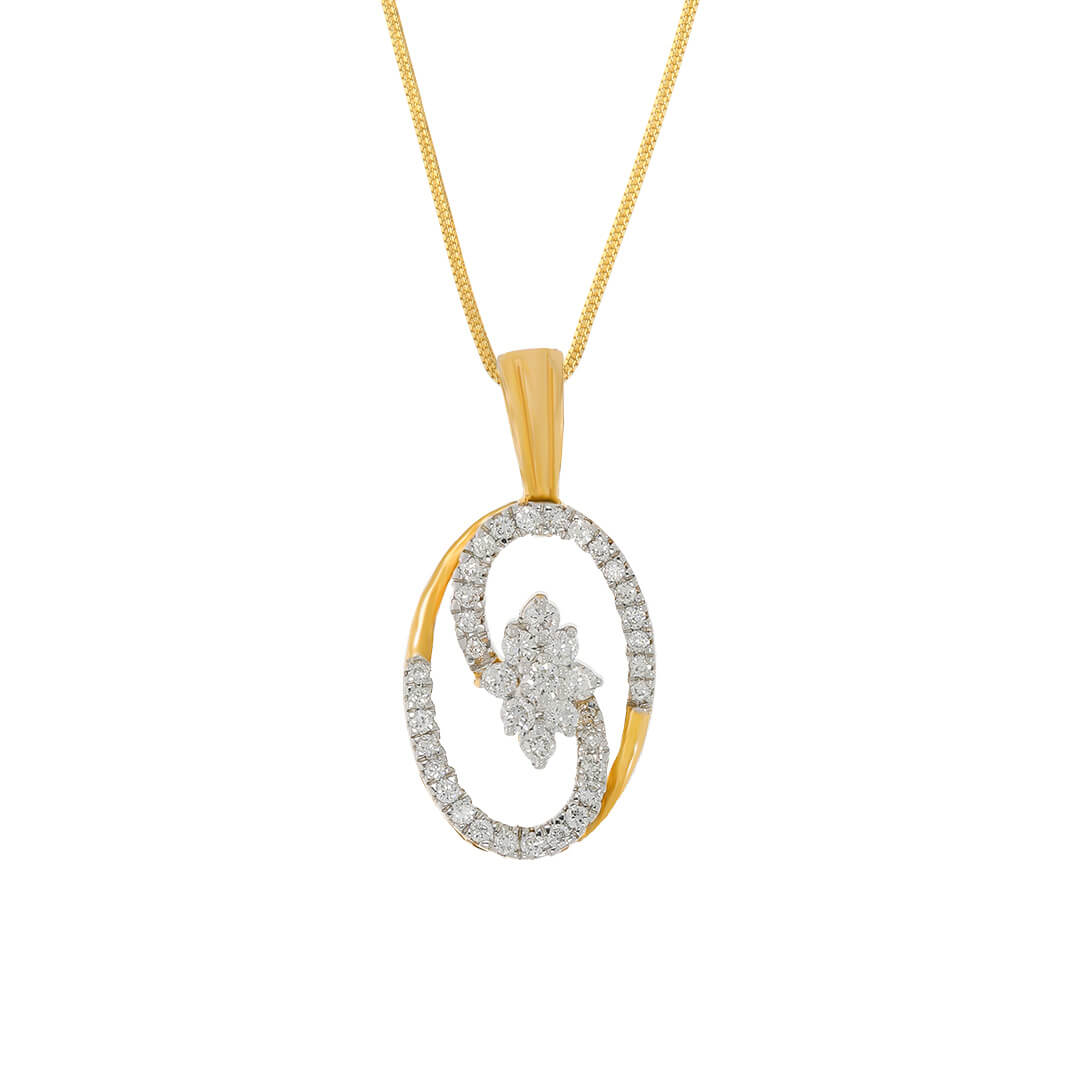 Modern Dazzle Diamond Pendant