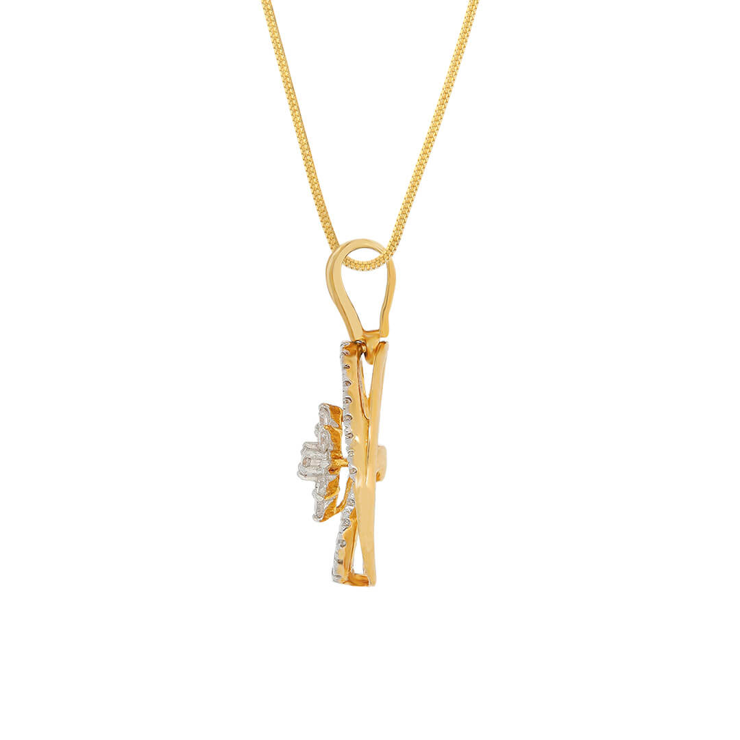 Modern Dazzle Diamond Pendant