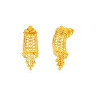 Slender 22K Gold Studs for Sleek Minimalistic Touch