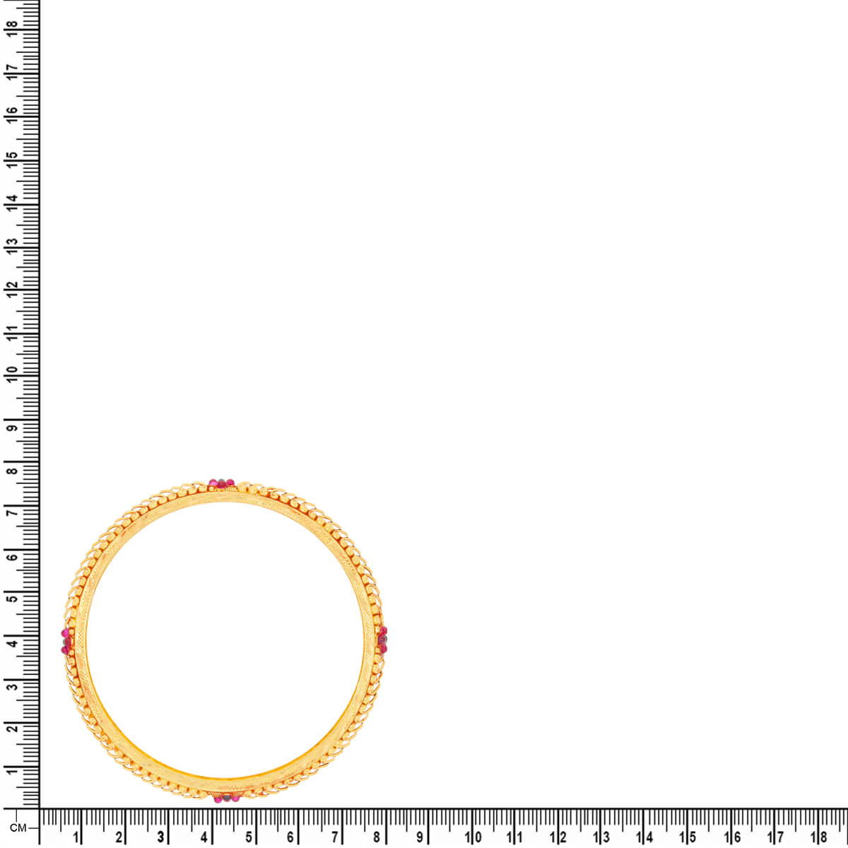 Vibrant Floral Grace Gold Bangle