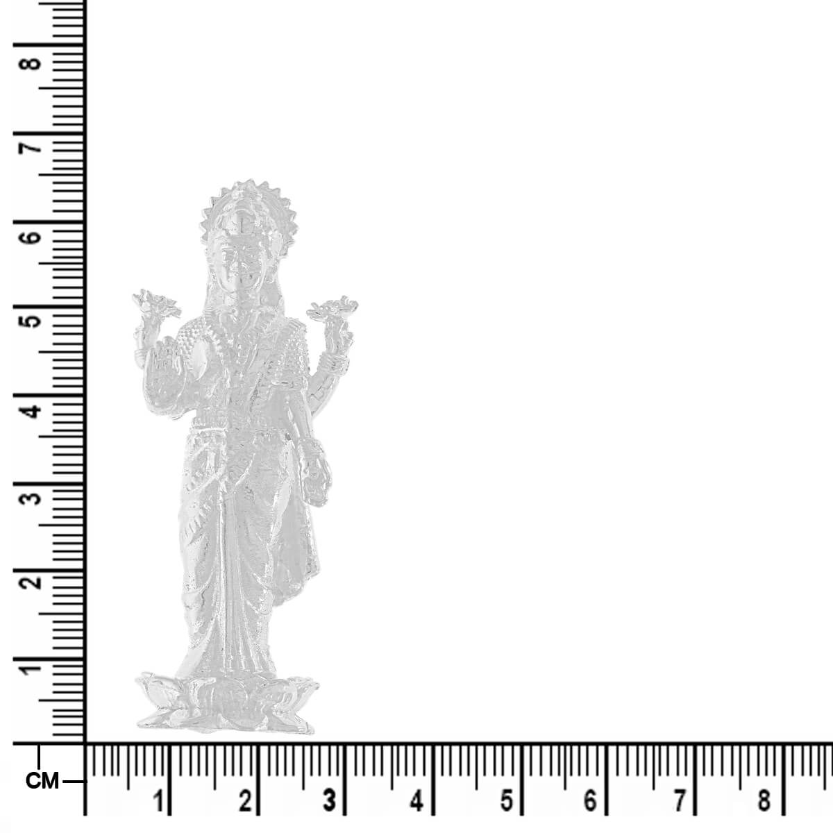 Compassionate Divine Silver Laxmi Idol