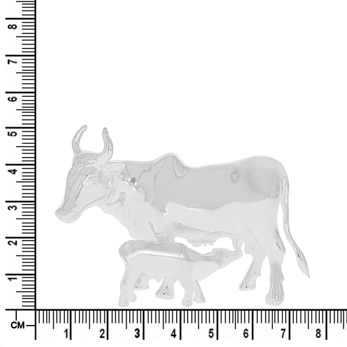 Tranquil Shine Silver Cow Baby Holo