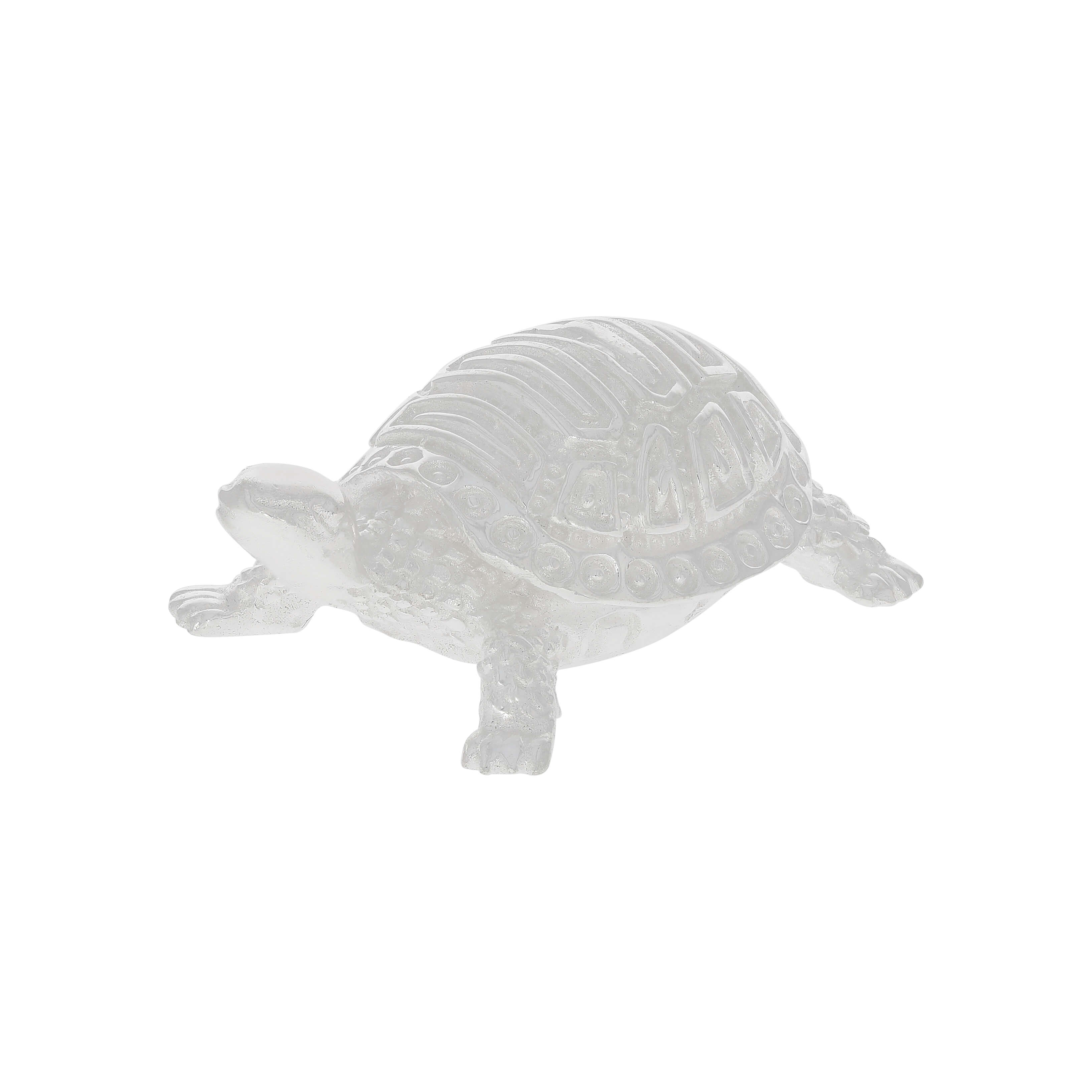 Sacred Shine Silver Tortoise Idol