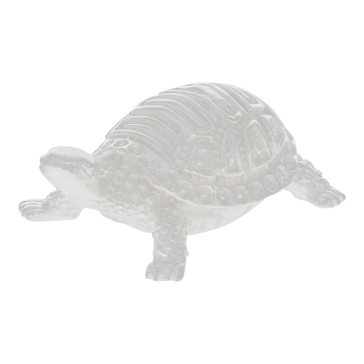 Peaceful Pious Silver Tortoise Idol