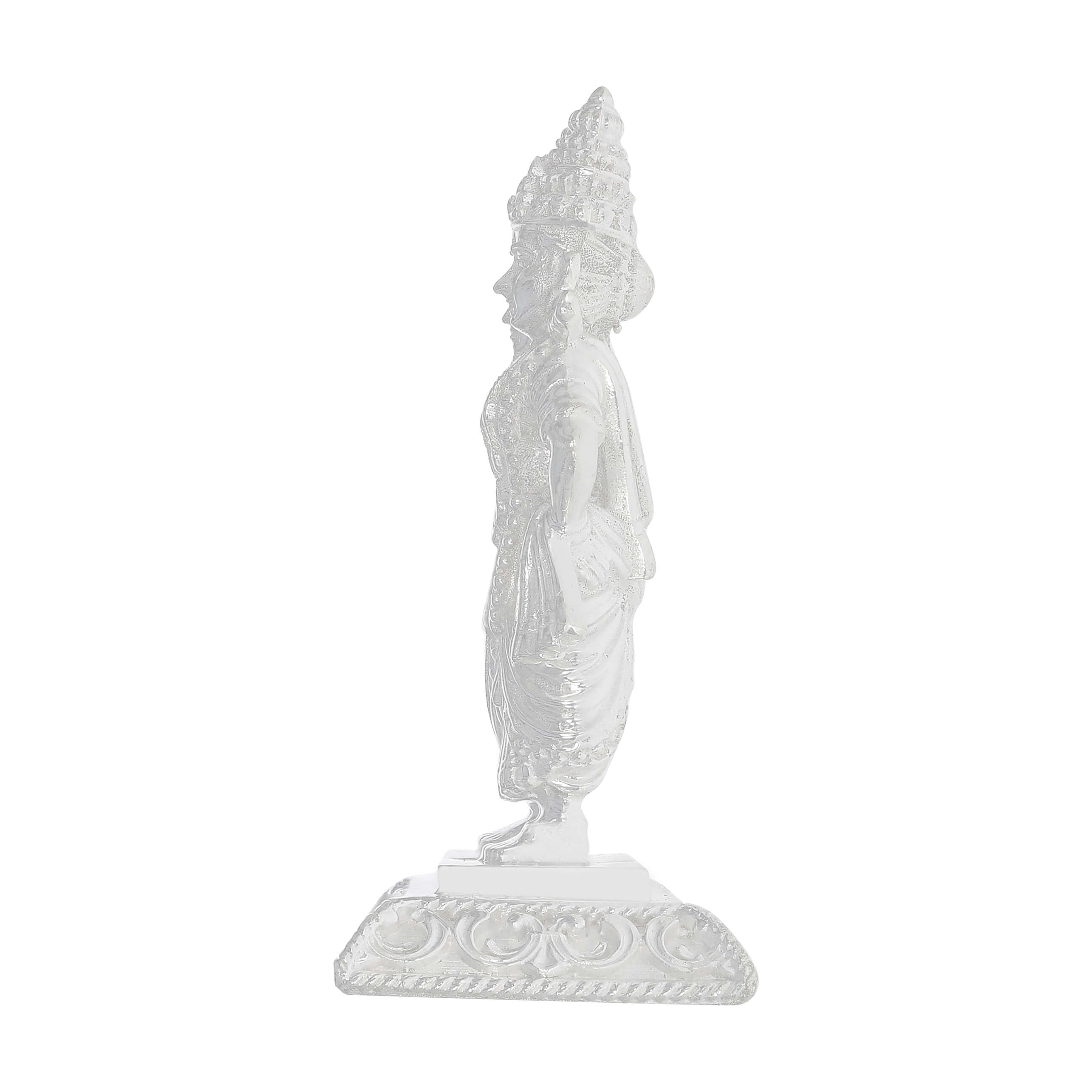Silver Vitthal Rukmini Divine Idol