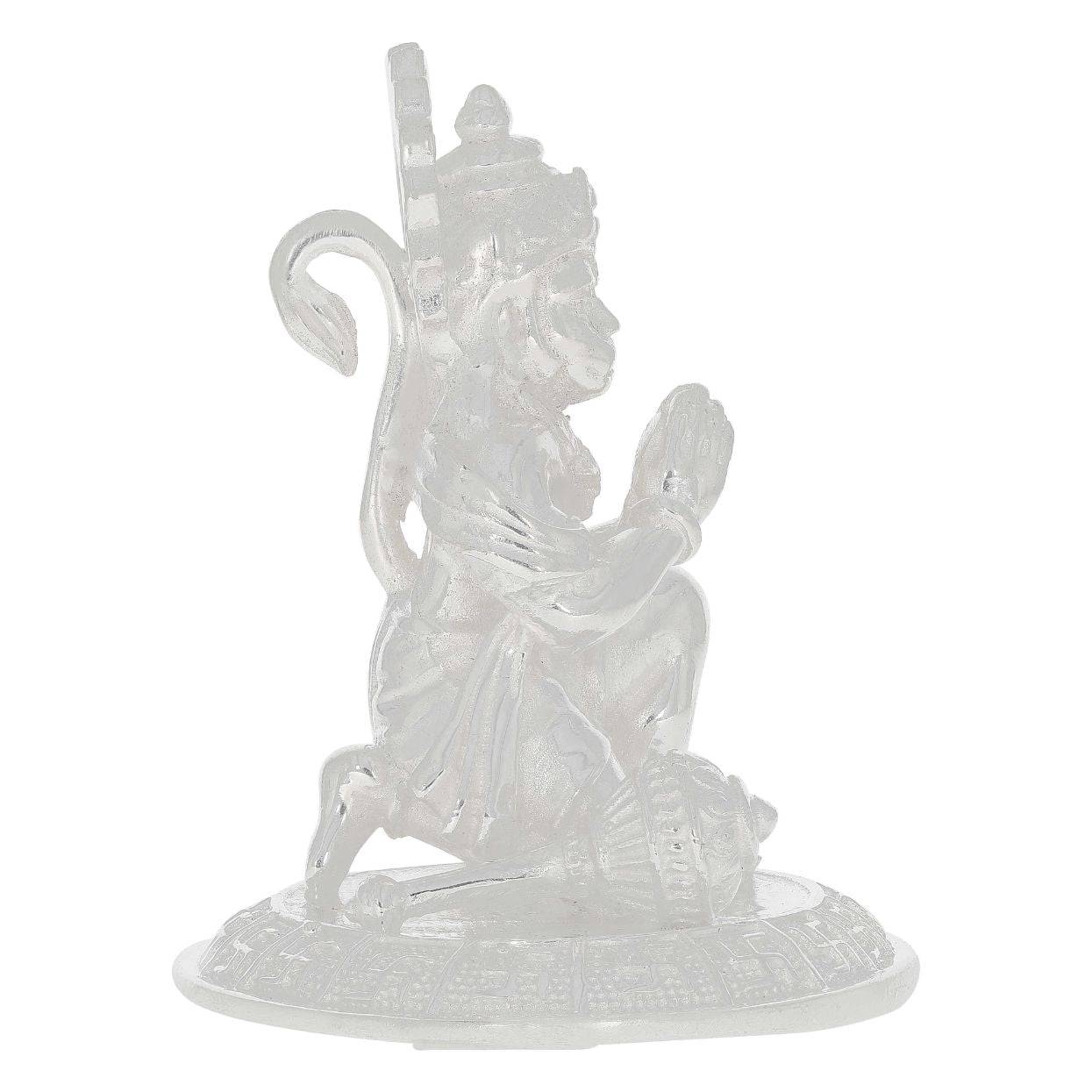 Magnificent Sacred Silver Hanuman Idol
