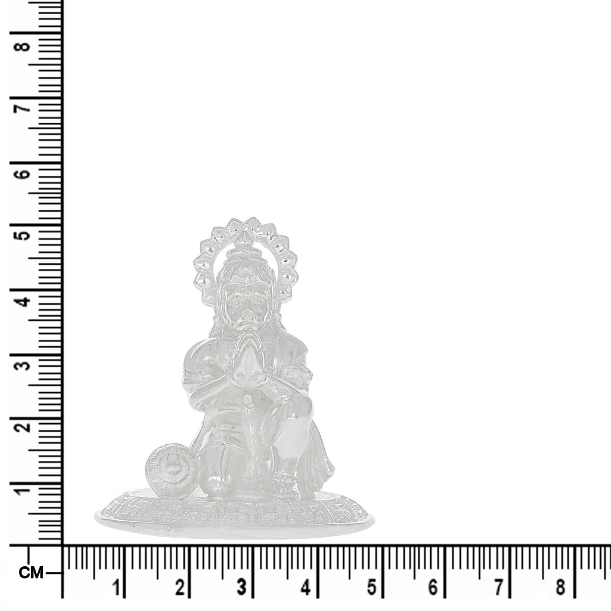 Magnificent Sacred Silver Hanuman Idol