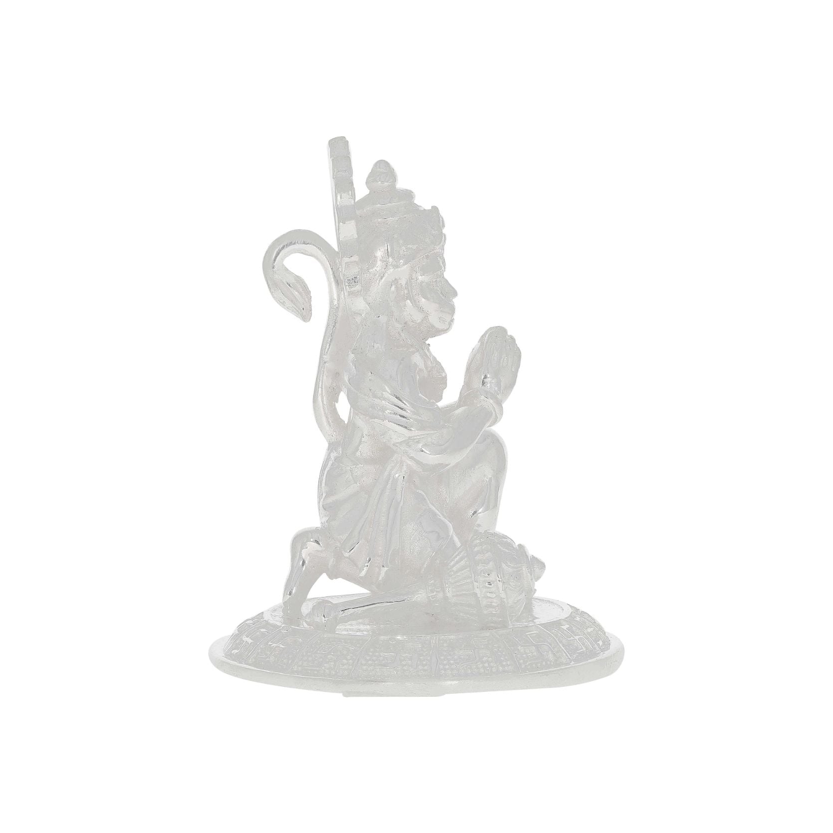Grandeur Benevolence Silver Hanuman Idol