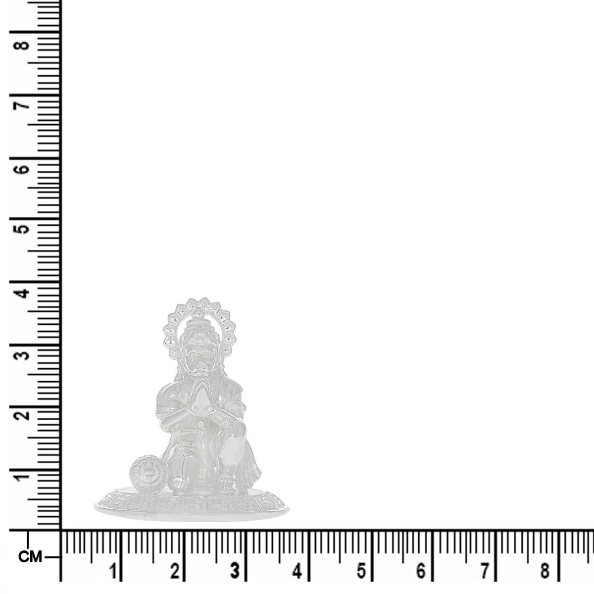 Grandeur Benevolence Silver Hanuman Idol