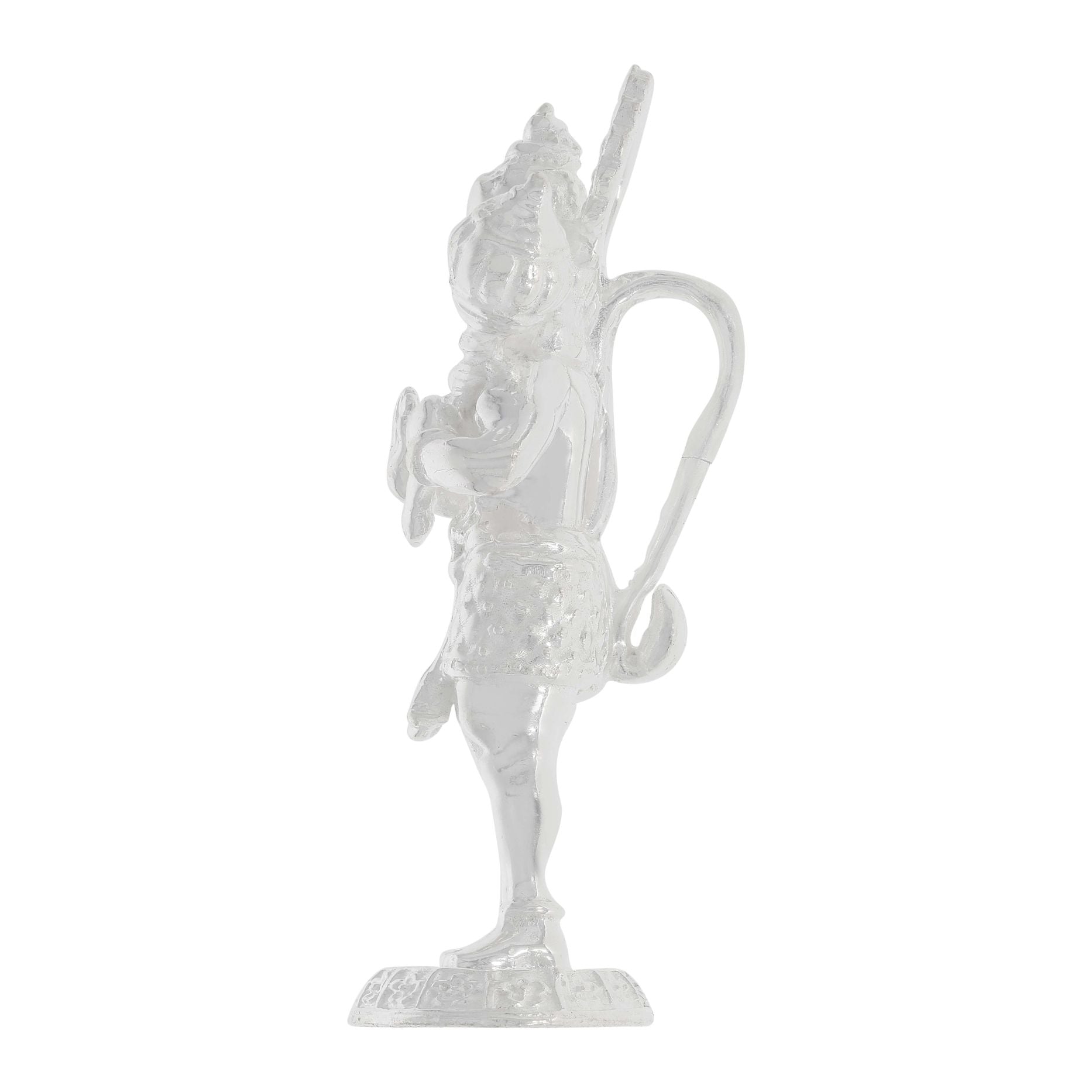 Grandoise and Radiant Silver Hanuman Idol