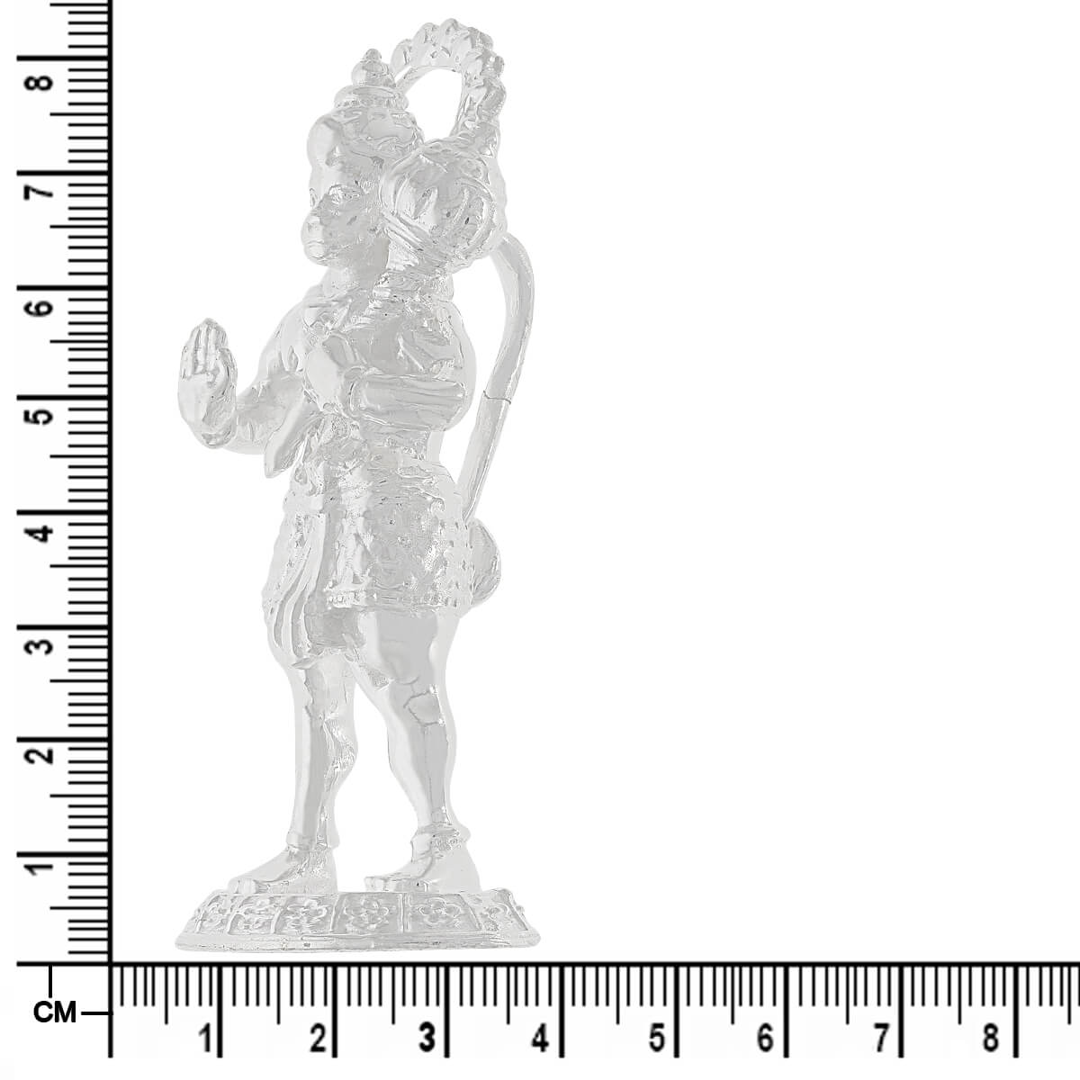 Grandoise and Radiant Silver Hanuman Idol