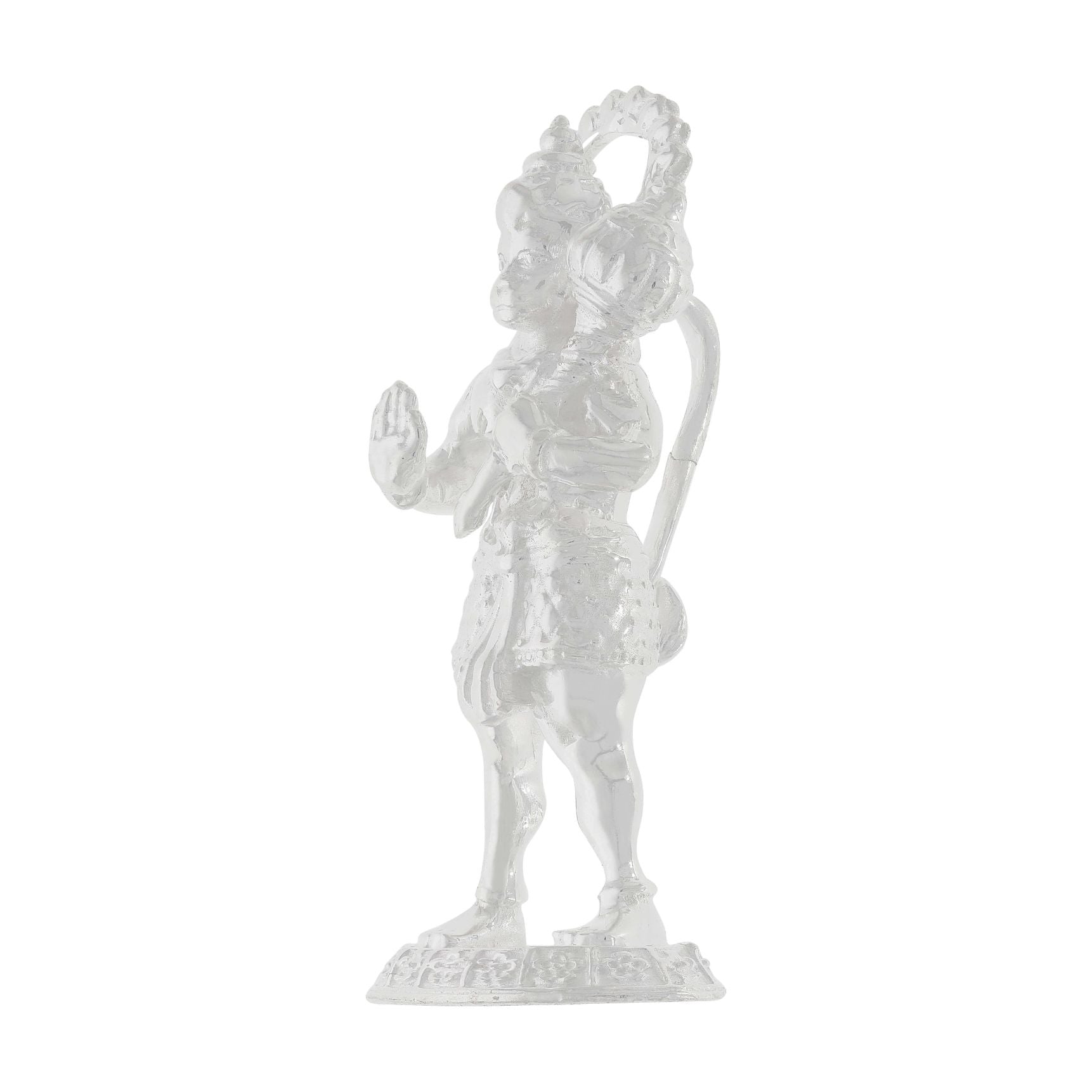 Ethereal Magnificence Silver Hanuman Idol