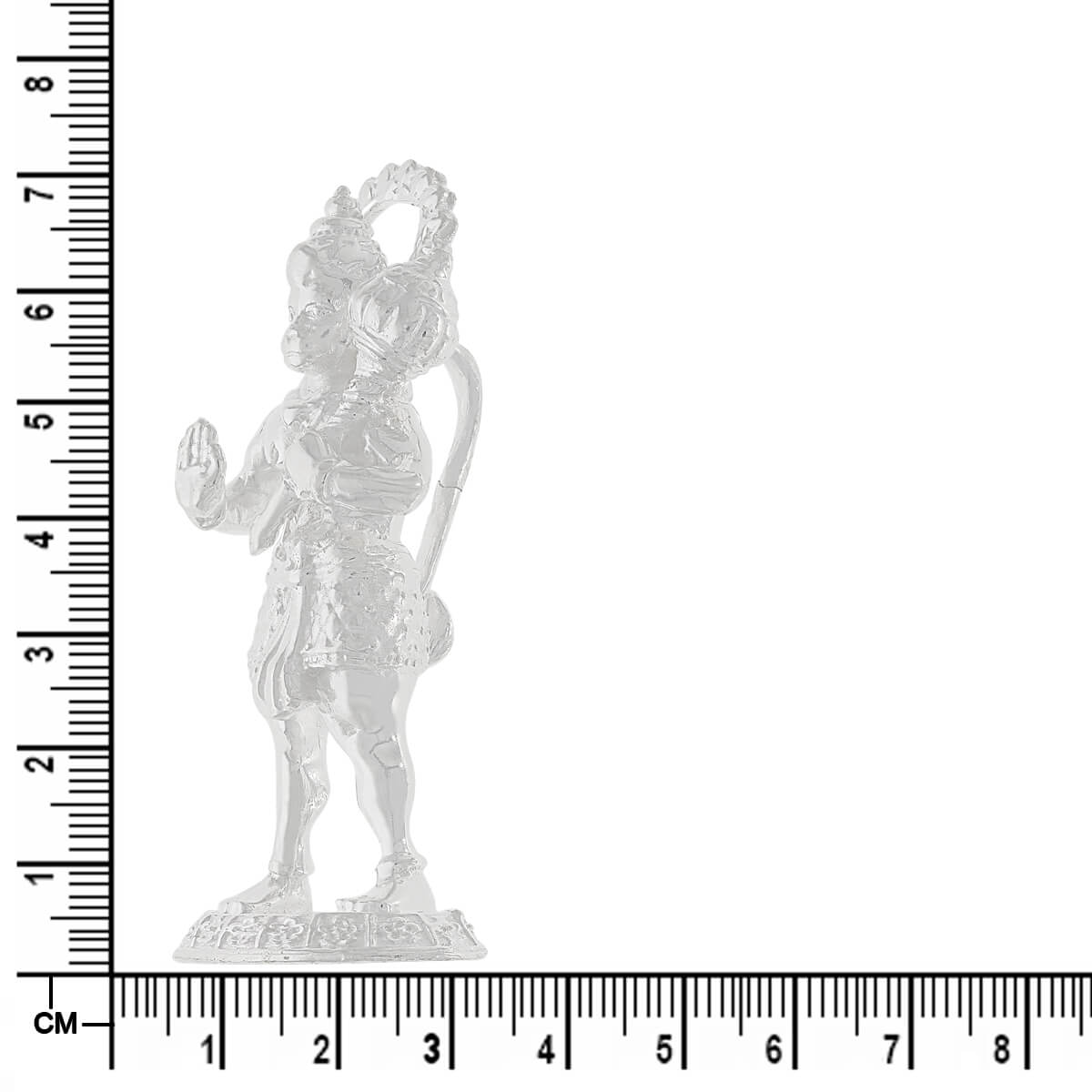 Ethereal Magnificence Silver Hanuman Idol