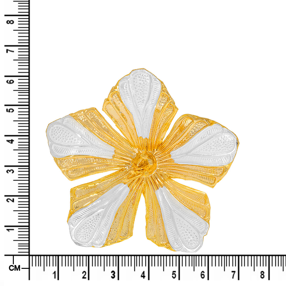Gold Plated Silver Glorious Jaswand Flower