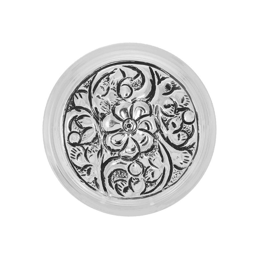 Alluring Elegance Silver Kumkum Box