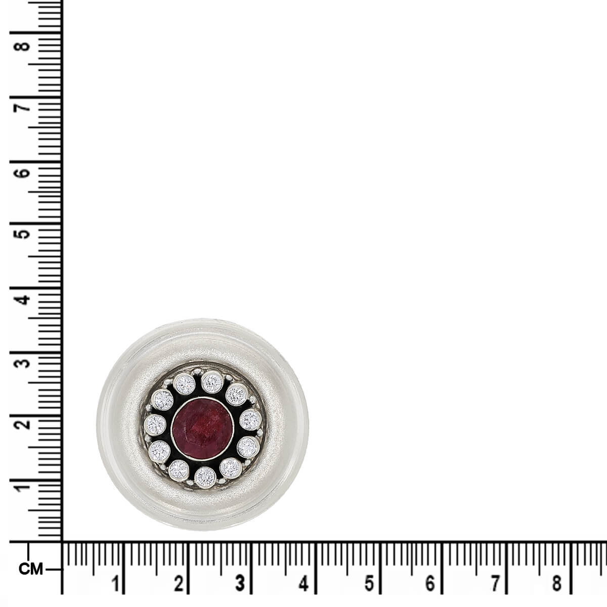 Simple Grace Silver Kumkum Box