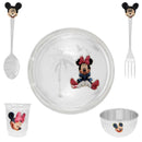 Shimmering Adorable Silver Minnie Mouse Plate Set For Kids