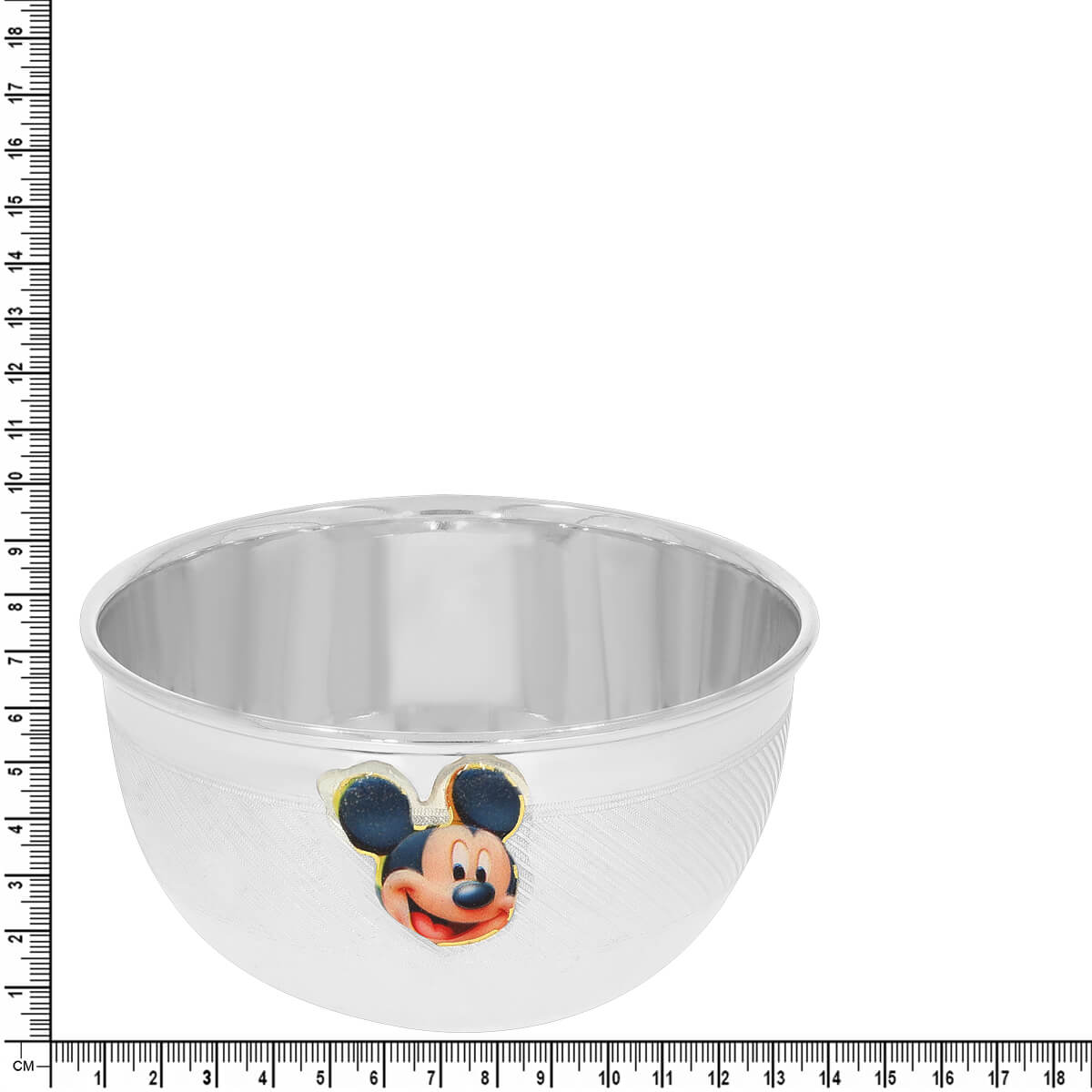 Shimmering Adorable Silver Minnie Mouse Plate Set For Kids