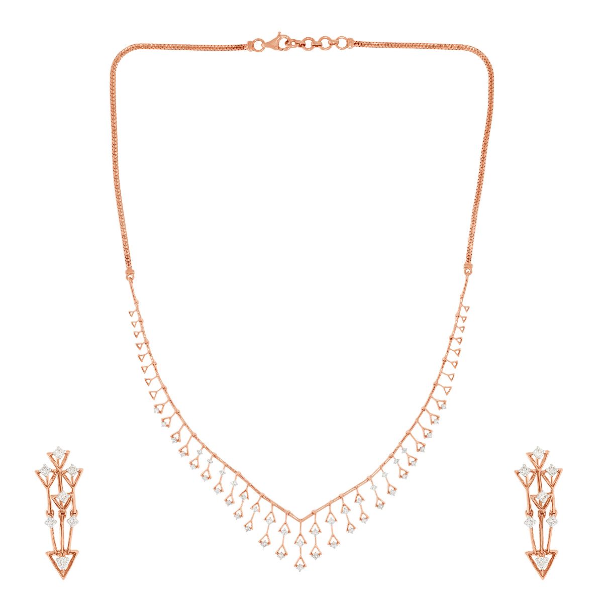 Captivating Dazzle Diamond Short Necklace