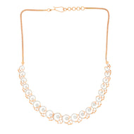 Charming Swirls Dazzle Diamond Short Necklace