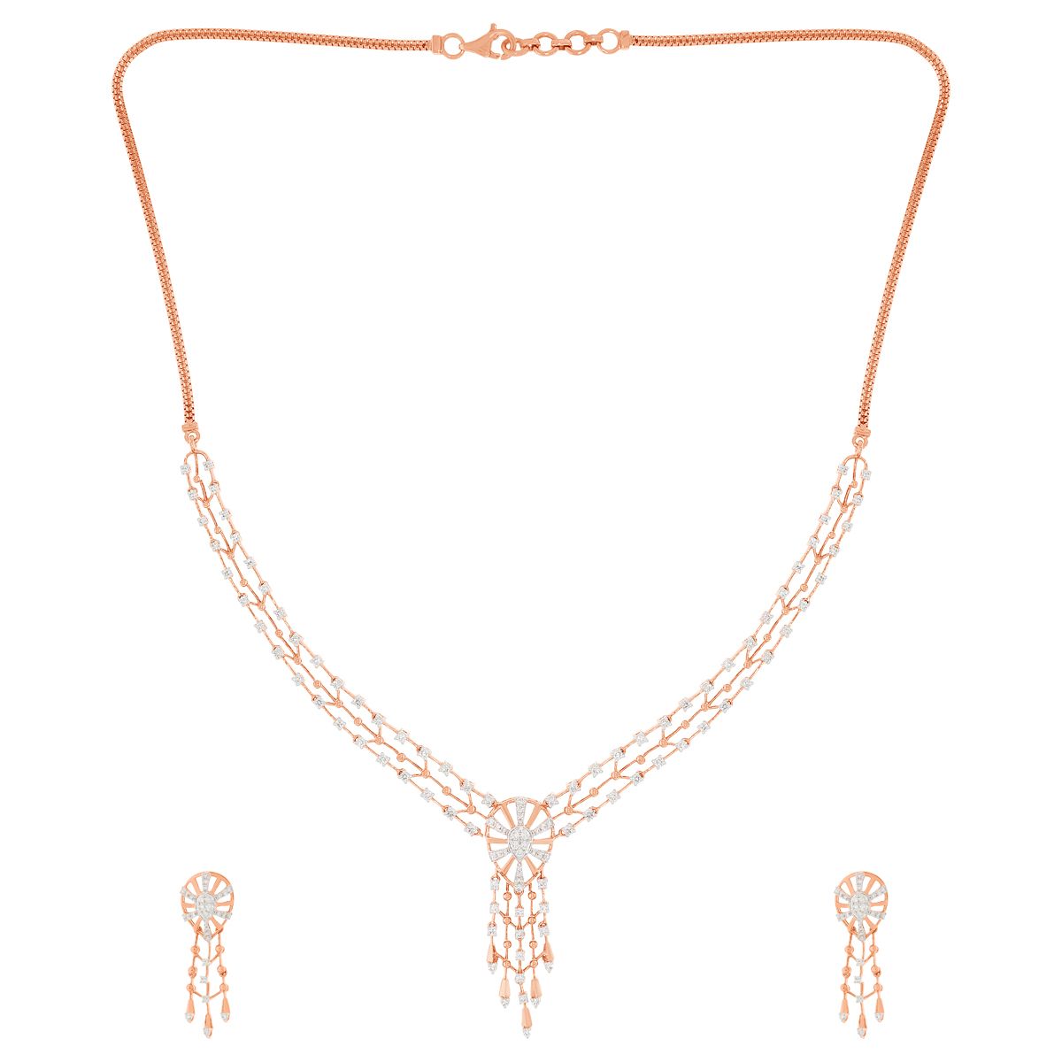 Elegant Charm Diamond Short Necklace