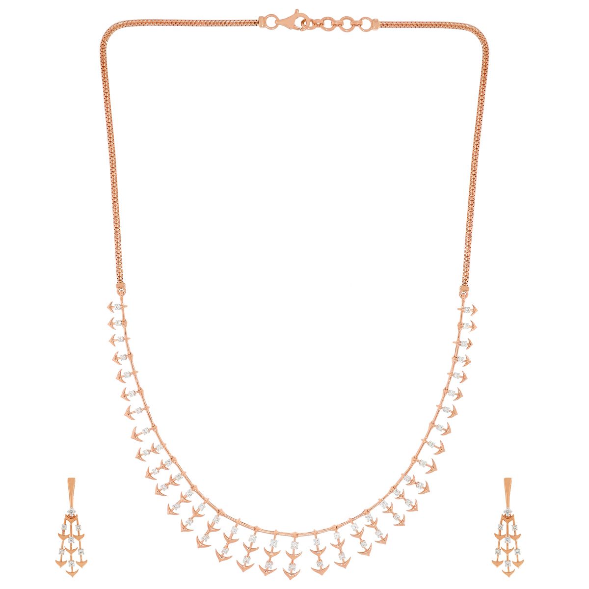 Soft Dazzle Diamond Short Necklace