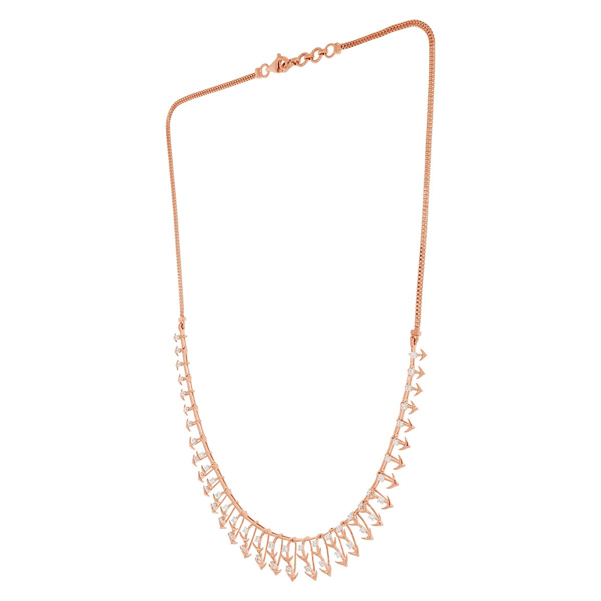 Soft Dazzle Diamond Short Necklace