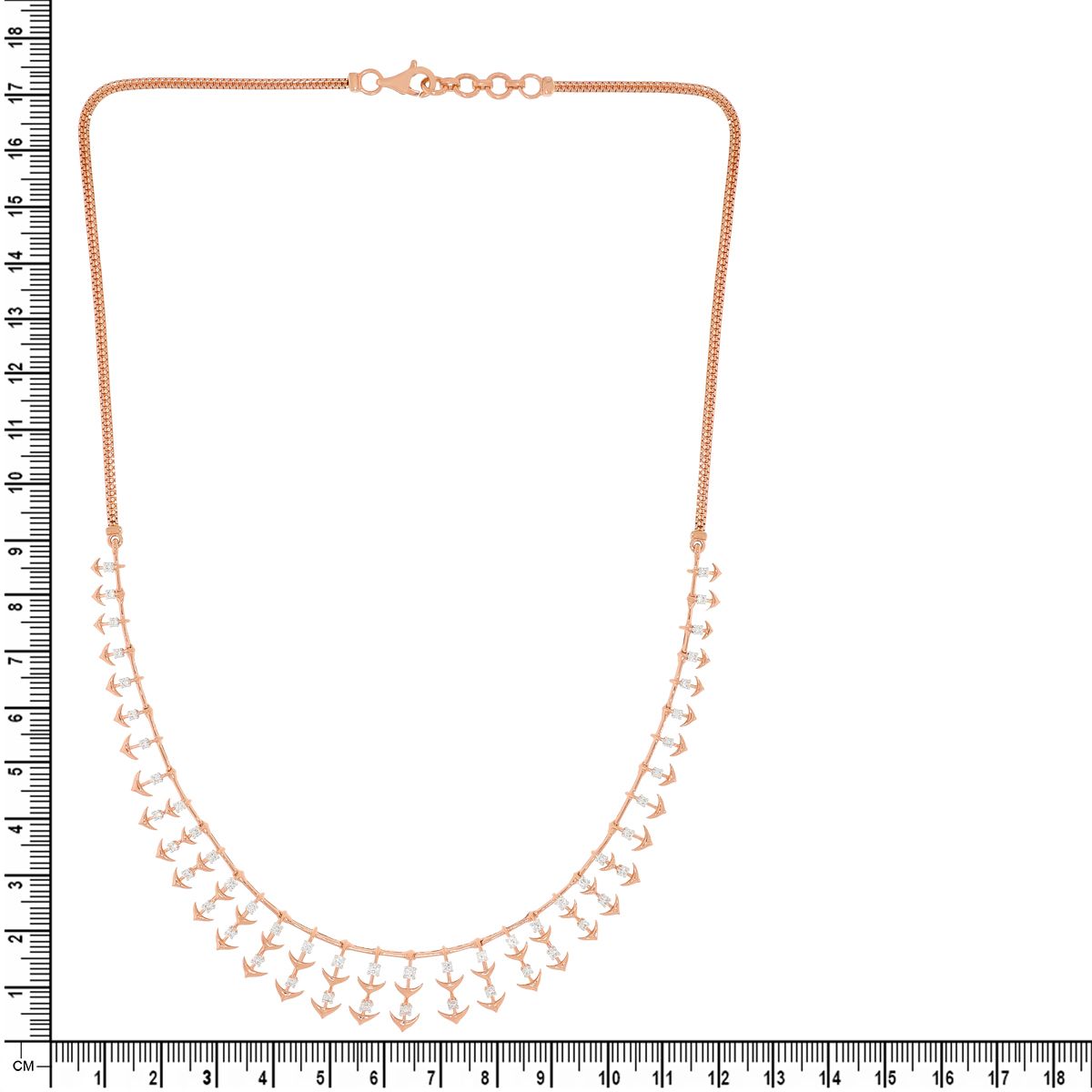 Soft Dazzle Diamond Short Necklace