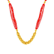 Cherry Glow Gold Mala