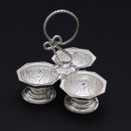 Silver Karanda Three In One Sparkle For Pooja