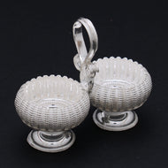 Silver Fancy Kumkum Karanda For Pooja