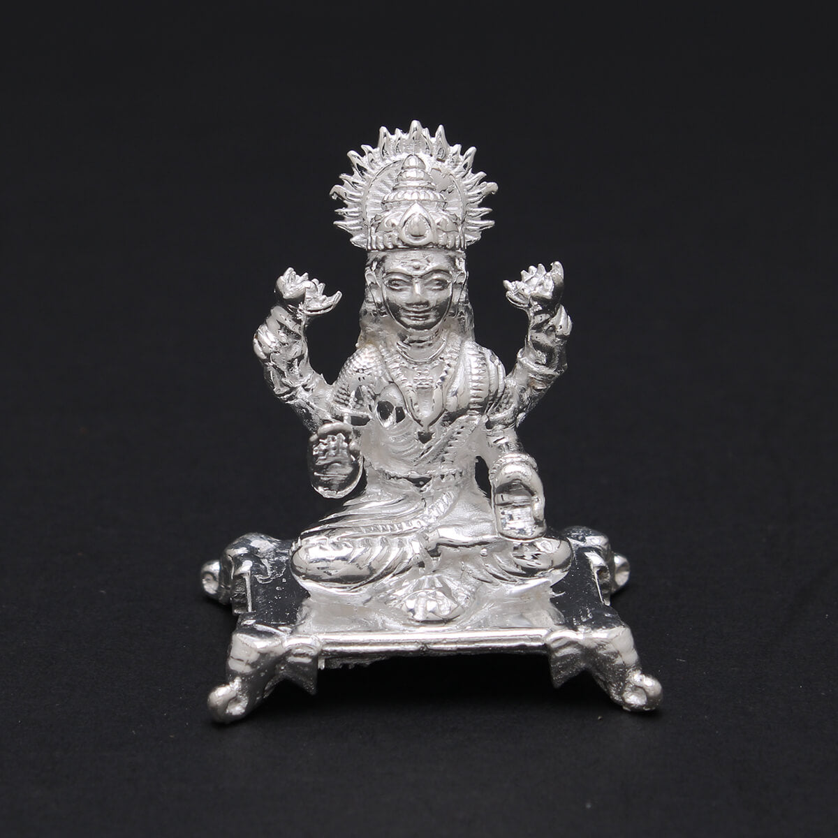 Enchanting Grace Silver Laxmi Idol