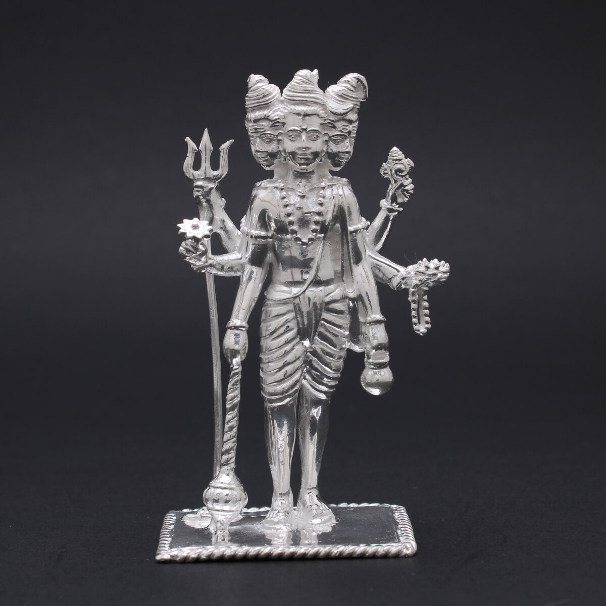 Omnipotent Glow Silver Lord Dutta Idol