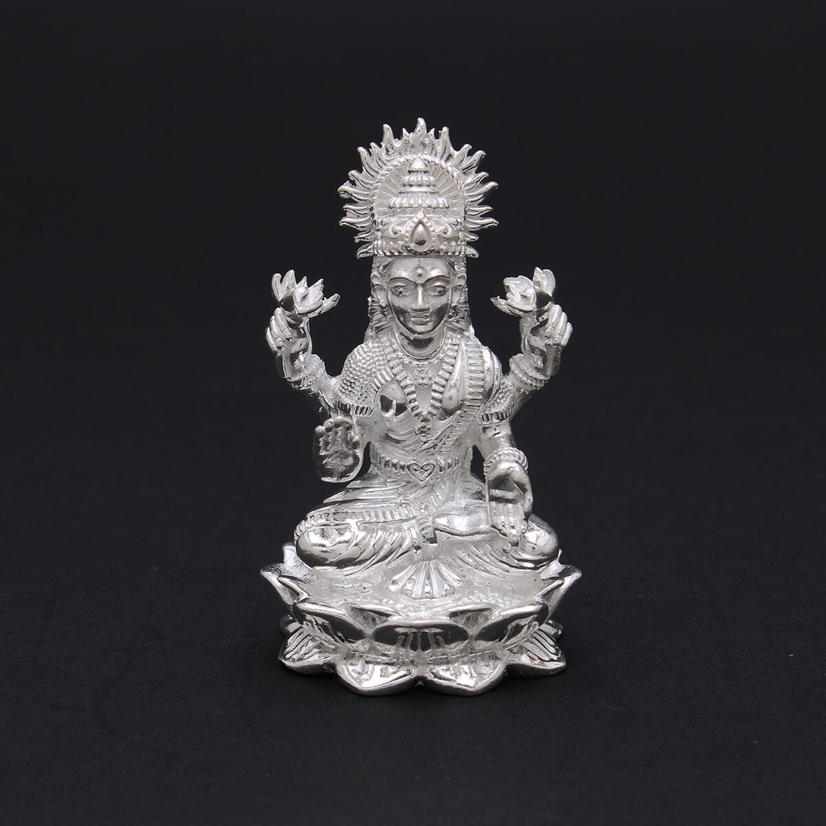 Benevolent Glow Silver Laxmi Idol