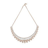 Diamond Short Necklace with Vintage Charm