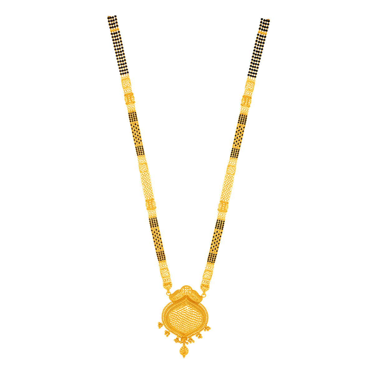 Elgant Jhali Radiant 22K Gold Long Mangalsutra