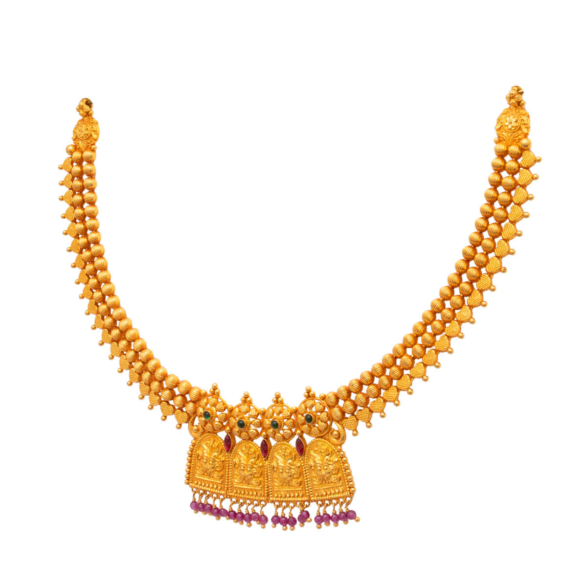 Opulent Charm Gold Short Necklace
