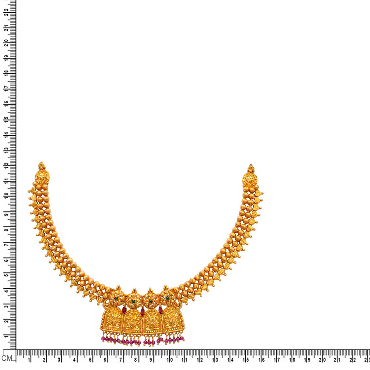 Opulent Charm Gold Short Necklace
