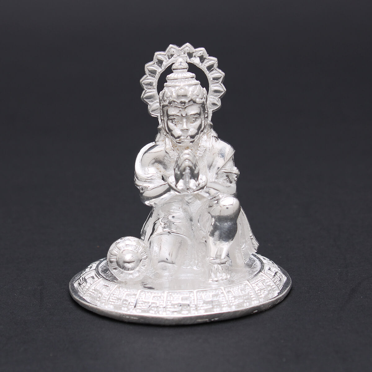 Magnificent Sacred Silver Hanuman Idol